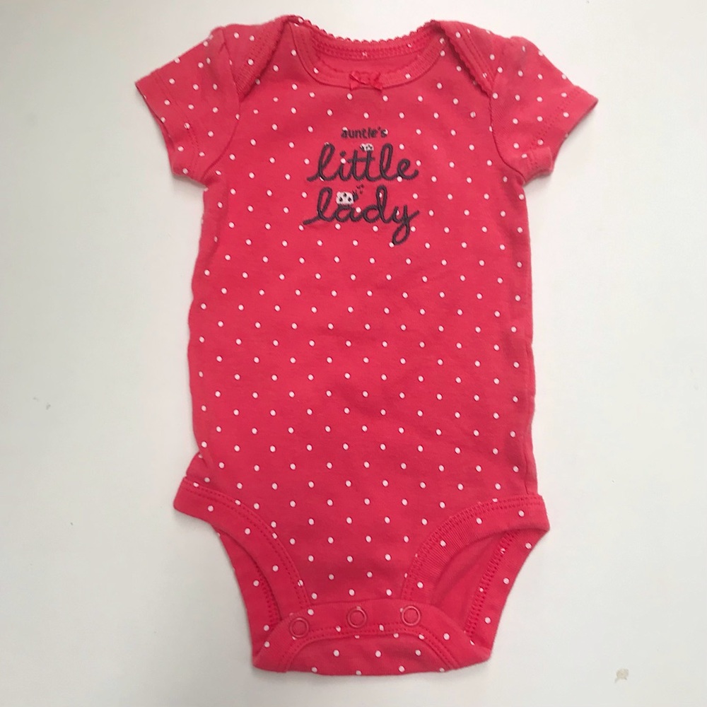 Auntie’s Little Lady pink bodysuit